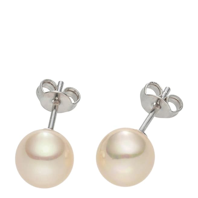 Pearls of London Light Yellow Pearl Stud Earrings