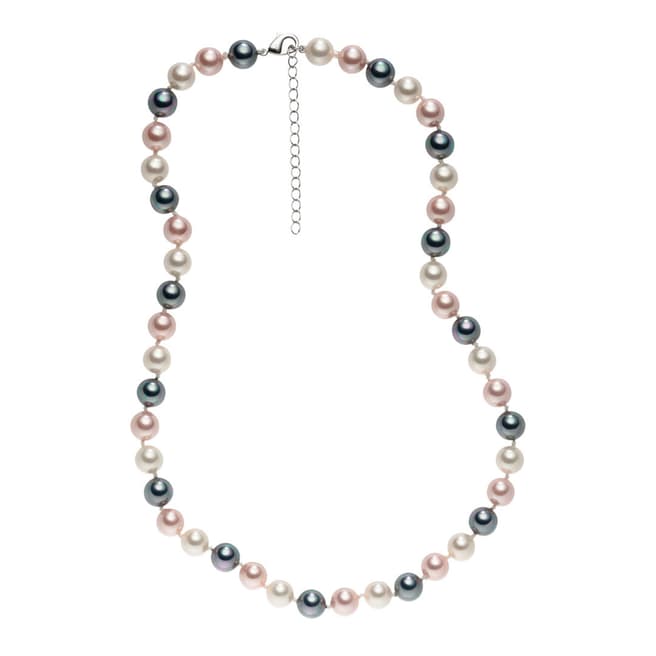 Pearls of London Pale Pink/Multicolour Pearl Necklace