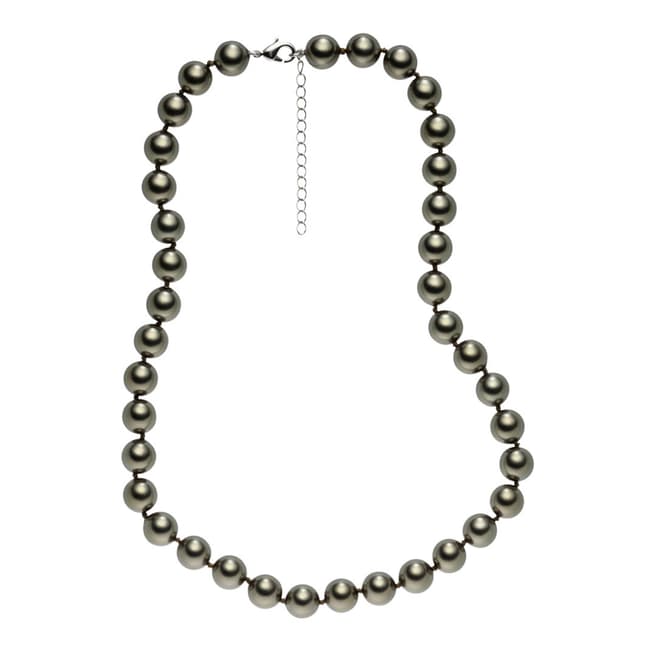 Pearls of London Light Grey Pearl Necklace 10mm
