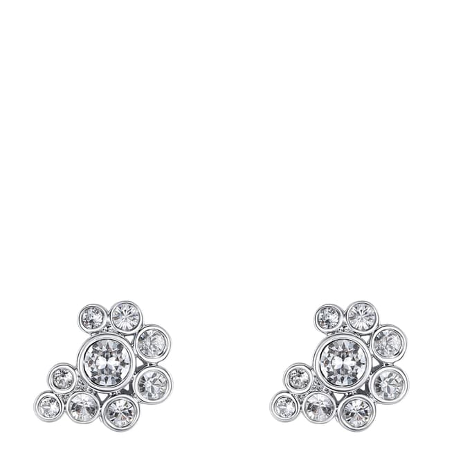 Lilly & Chloe Silver Swarovski Crystal Elements Cluster Stud Earrings