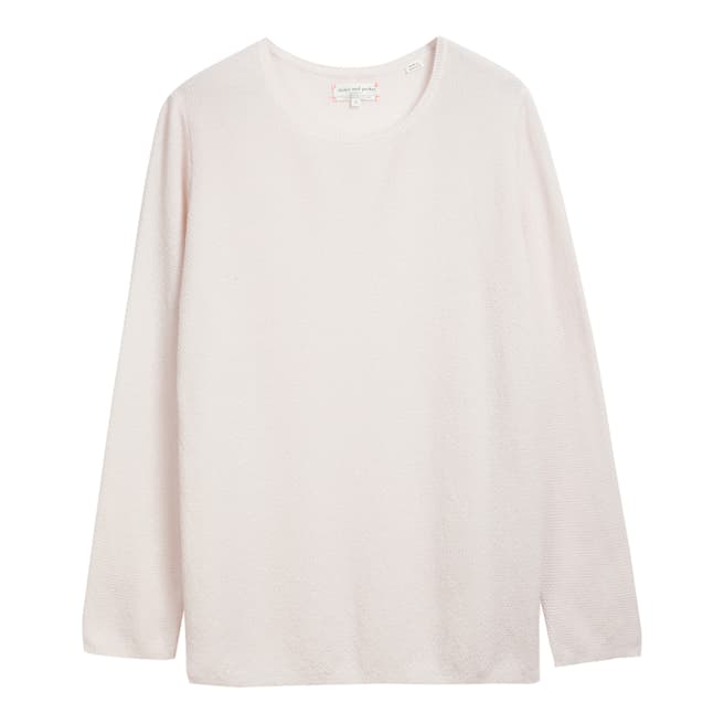 Chinti and Parker Off White Textured Cashmere Jumper
