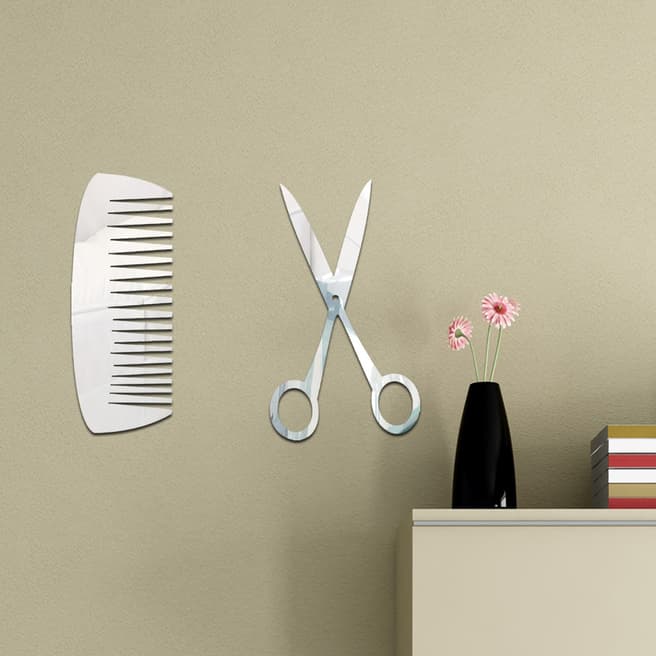 Begonville Two Piece Scissors/Comb Mirrors