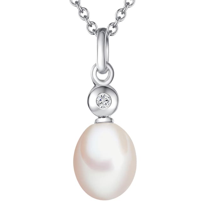 Tess Diamonds Sterling Silver Freshwater Pearl Necklace