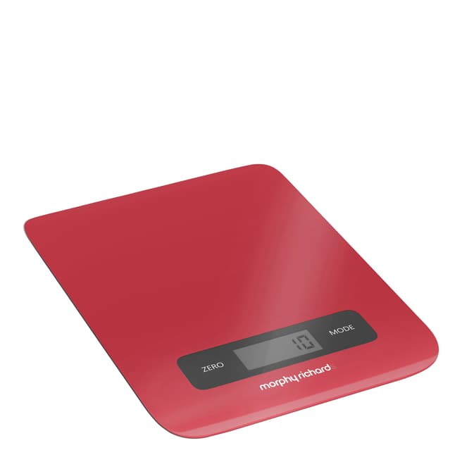 Morphy Richards Red Electronic Kitchen Scale