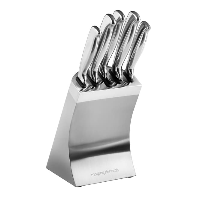 Morphy Richards Stainless Steel 5 Piece Knife Block