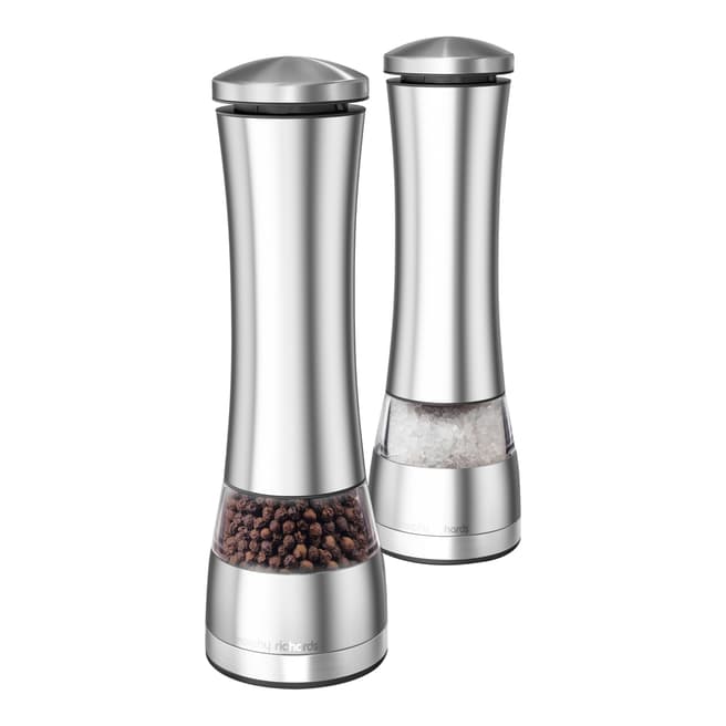 Morphy Richards Stainless Steel Electronic Salt & Pepper Mill