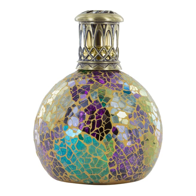 Ashleigh and Burwood Purple/Teal Metallion Small Mosaic Fragrance Lamp