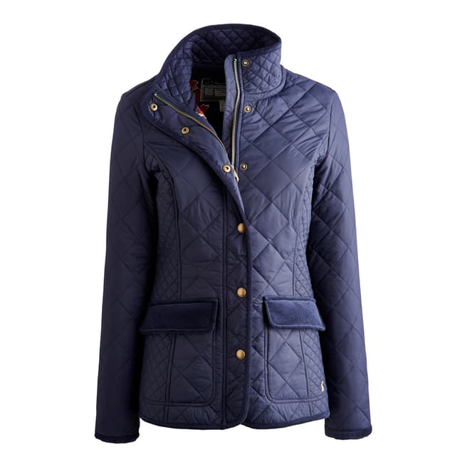 Joules Women's Navy Quilted Jacket