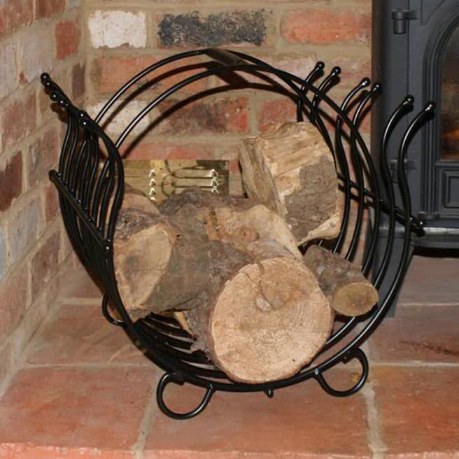 Poppy Forge Black Log Basket
