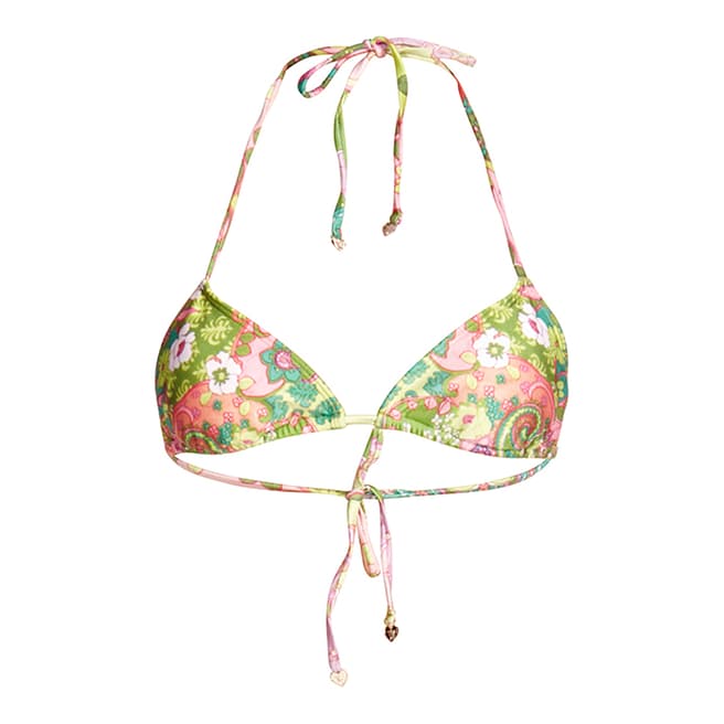 Wildfox Multicolour Floral Classic Tie Bikini Top