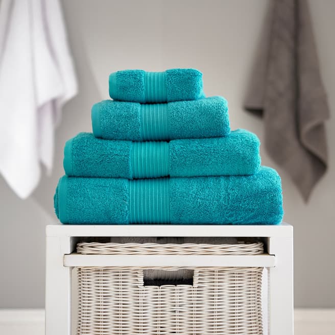 The Lyndon Company Bliss Pima Pair of Hand Towels, Teal
