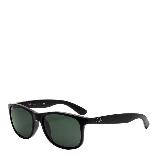 Ray-Ban Unisex Black/Green Andy Sunglasses 55mm