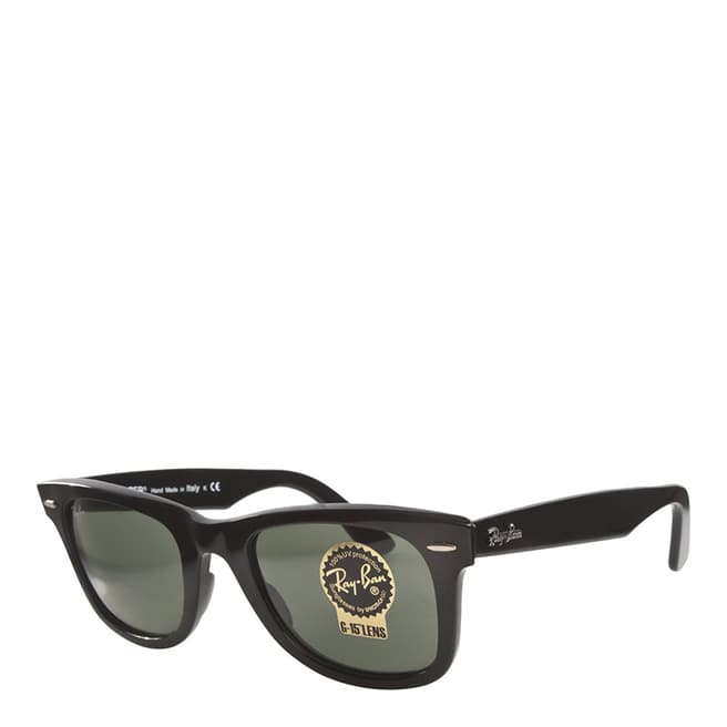 Ray-Ban Unisex Black/Grey Wayfarer Sunglasses 50mm
