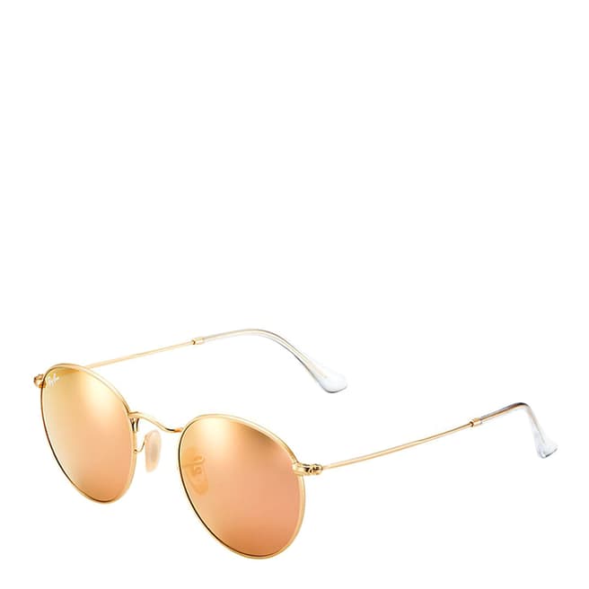 Ray-Ban Unisex Matte Gold Sunglasses 50mm