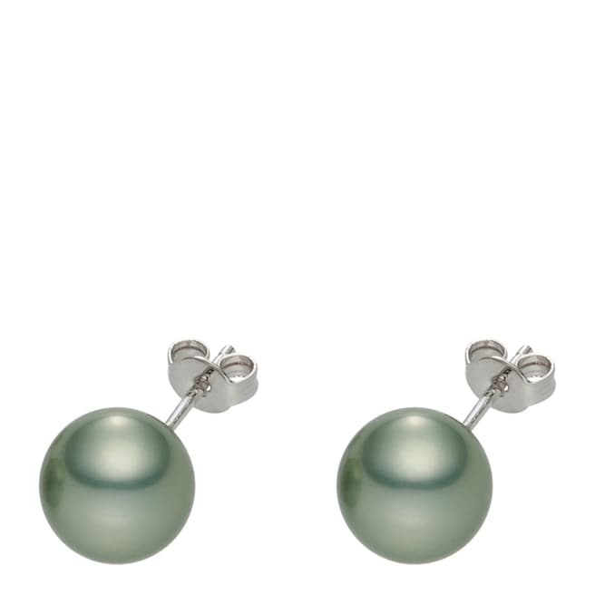 Pearls of London Grey Pearl Stud Earrings