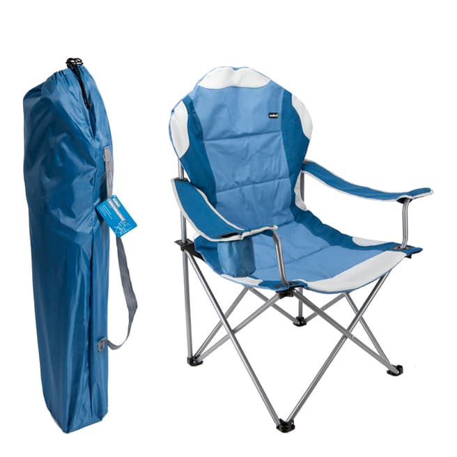 Summit Blue Folding Padded Relaxer Chair/Carry Bag