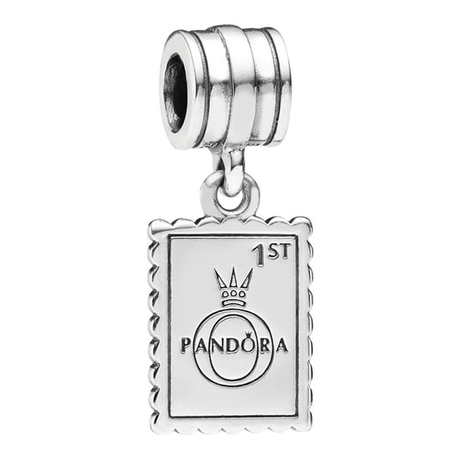 Pandora Silver Great Britain Stamp Pendant Charm