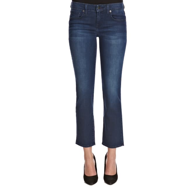 Genetic Denim Deep Blue The Liam Cropped Flare Jeans