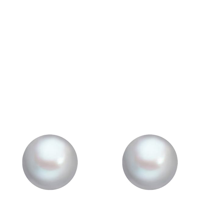 The Pacific Pearl Company Silver Fresh Water Cultured Pearl Earrings