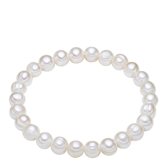 The Pacific Pearl Company White Freshwater Pearl Bracelet