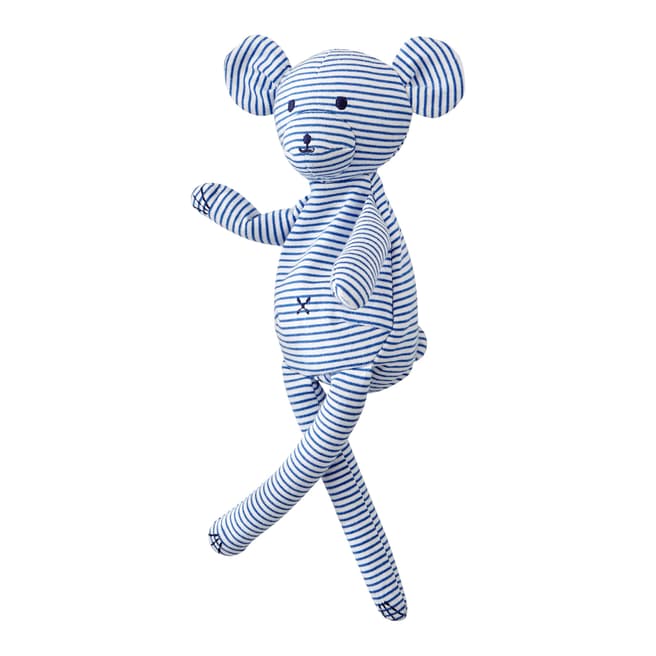Petit Bateau Baby Boy's Blue/White Striped Cotton Bear