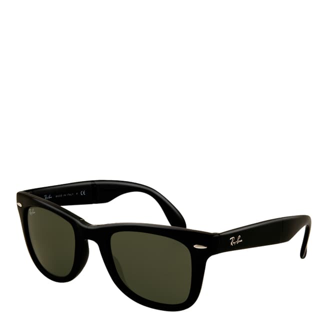 Ray-Ban Unisex Black/Green Wayfarer Sunglasses 54mm