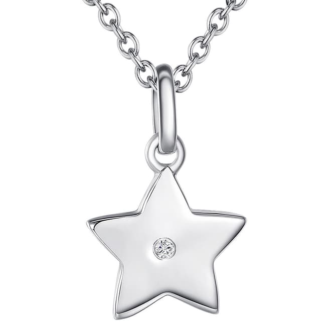 Tess Diamonds Sterling Silver Star Shape Necklace