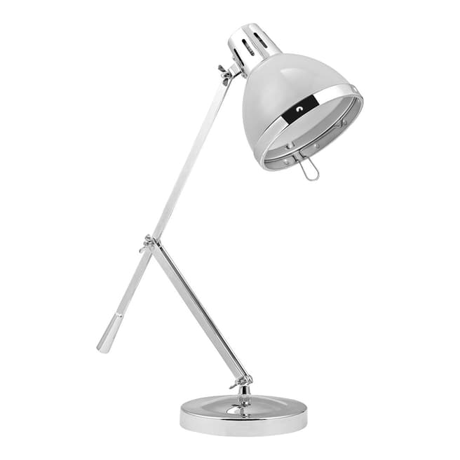 Premier Housewares Flint Grey Vermont Adjustable Table Lamp