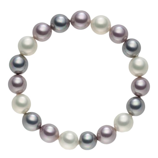 Pearls of London Violet/Multicolour Pearl Bracelet 19cm