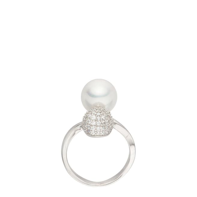 Pearls of London White Zirconia / Pearl Ring