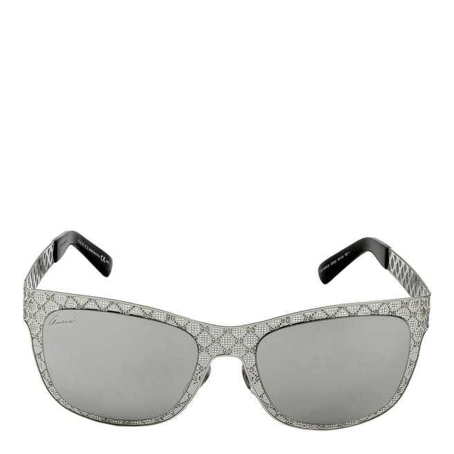 Gucci Women's Silver Sunglasses 55mm