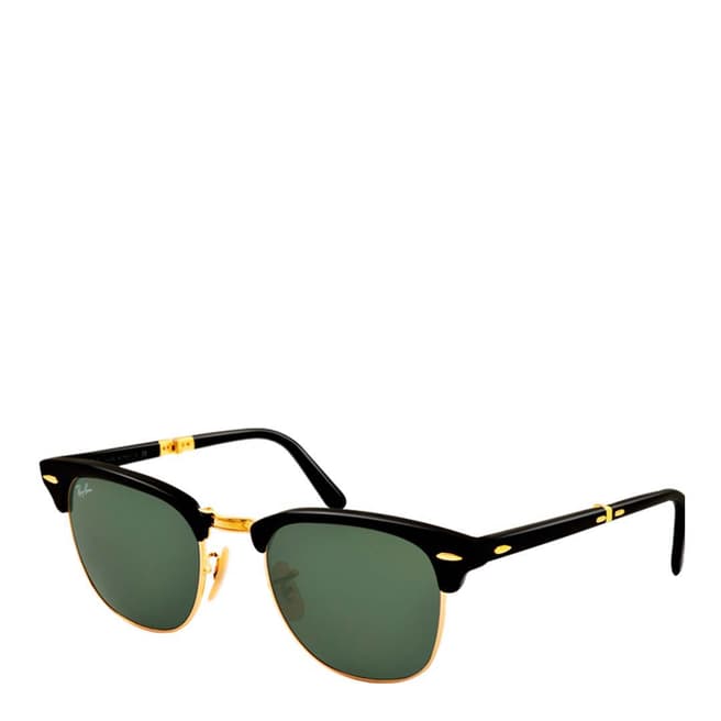 Ray-Ban Unisex Black Folding Clubmaster Sunglasses 51mm