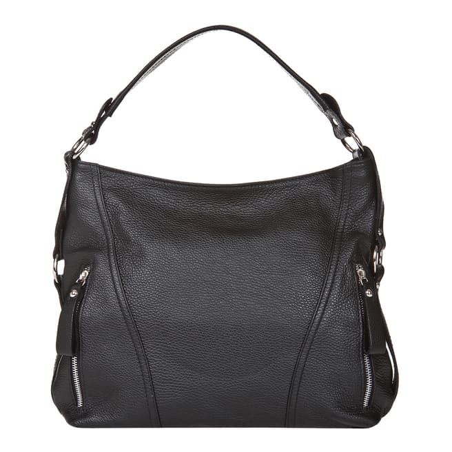 Giorgio Costa Black Leather Shoulder Bag