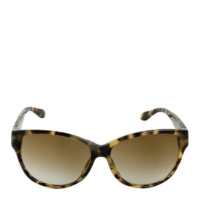 Roberto Cavalli Women's Light Brown Tortoiseshell Sunglasses
