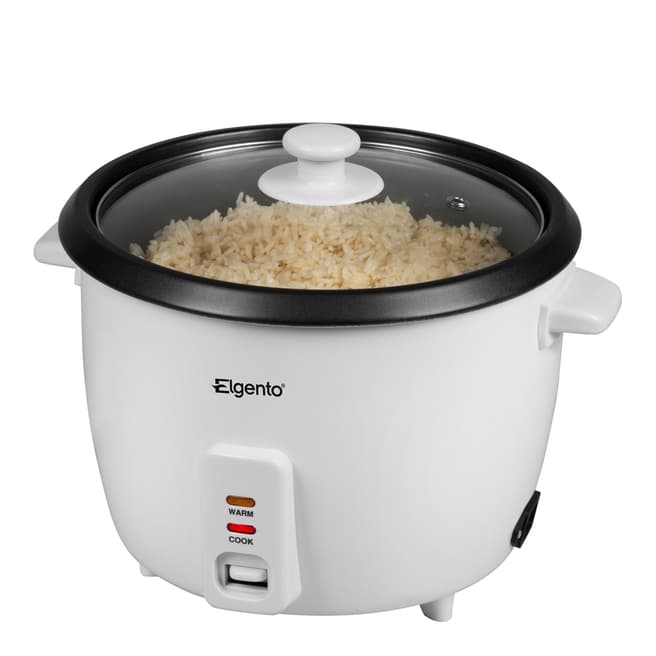 Elgento White Rice Cooker 1.8L