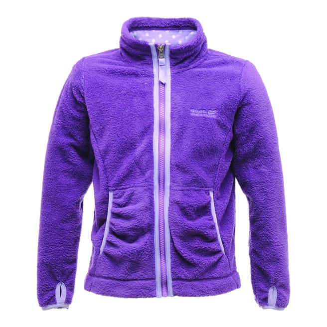 Regatta Girl's Purple Elliemae Fleece Jacket