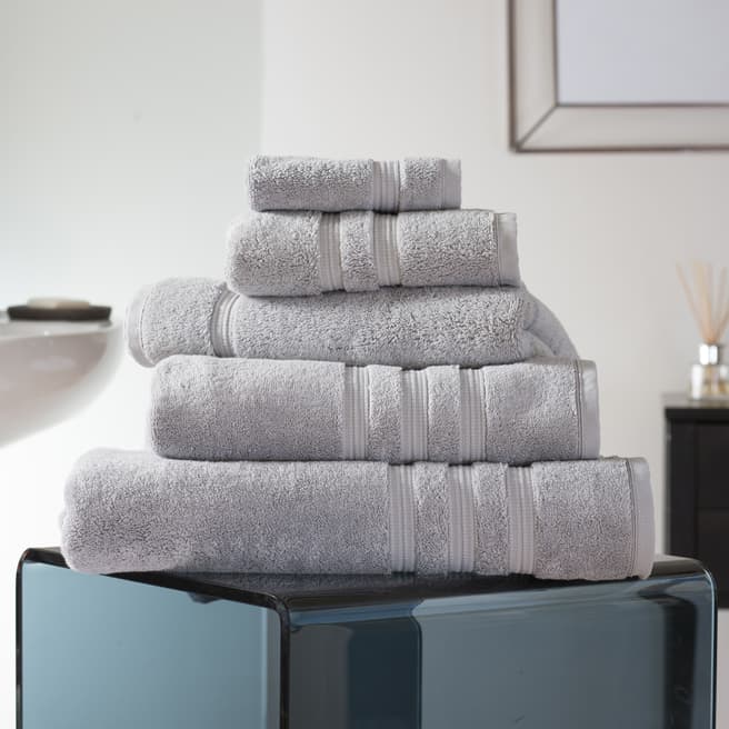 Deyongs Opulence 800gsm Pima Cotton Bath Towel, Silver