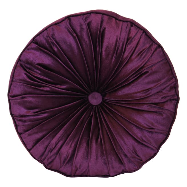 Modern Home Purple Eliza Round Cotton Blend Cushion 40cm