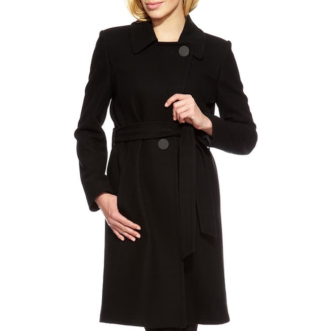Damsel In A Dress Black Belton Wool Blend Coat 