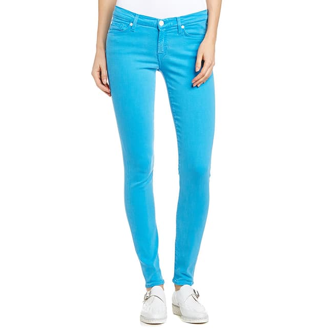 7 For All Mankind Pale Blue The Skinny Stretch Skinny Jeans