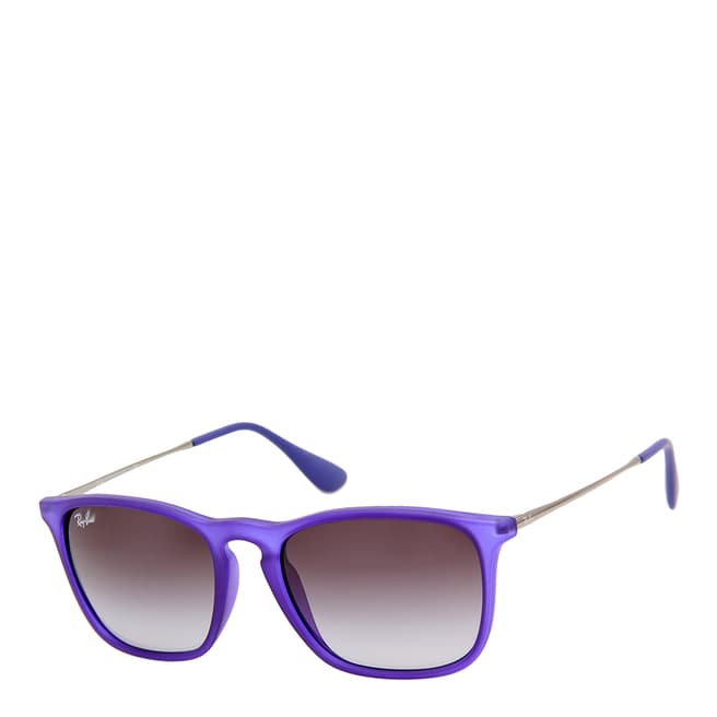 Ray-Ban Unisex Purple Rectangle Sunglasses 54mm