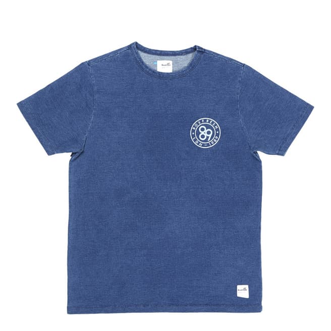 Boxfresh Blue Linkrail Cotton T Shirt