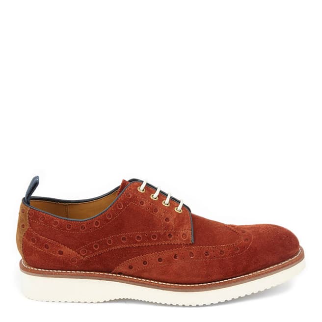 Oliver Sweeney Russet Suede Ashby Brogue Shoes