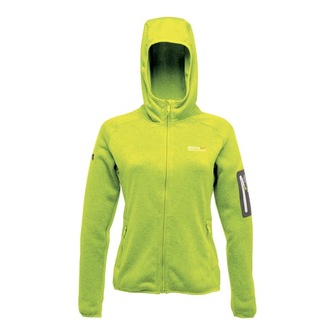 Regatta Women's Lime Green Winterlove Hooded Fleece Jacket