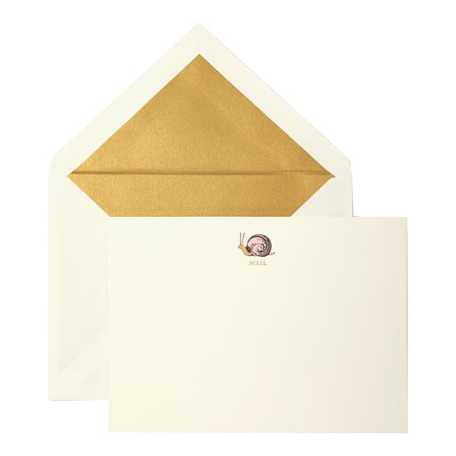 Kate Spade Set of Ten Cream 'Snail Mail' Correspondence Cards