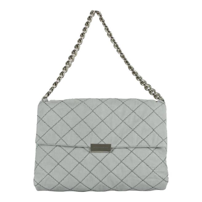 Stella McCartney Grey Quilted Short Chain Handbag