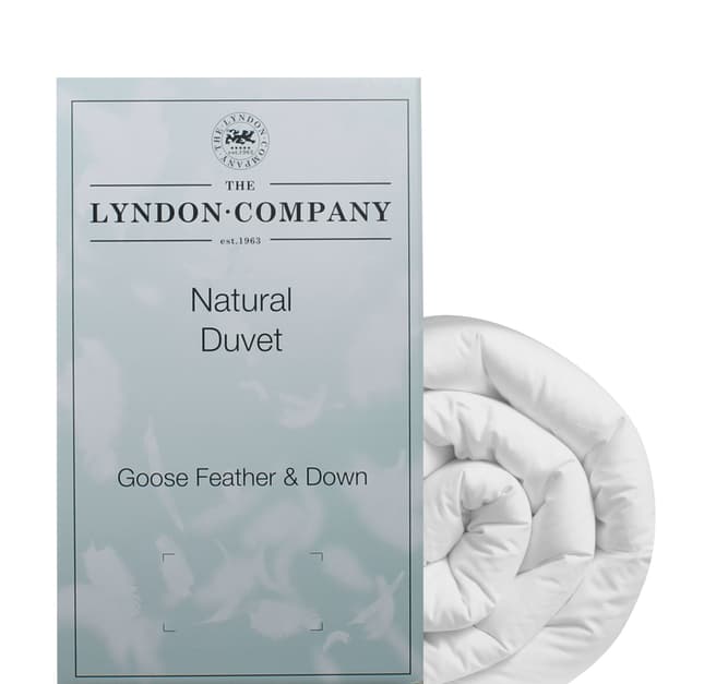 The Lyndon Company Goose Feather & Down All Seasons Tog Single Duvet