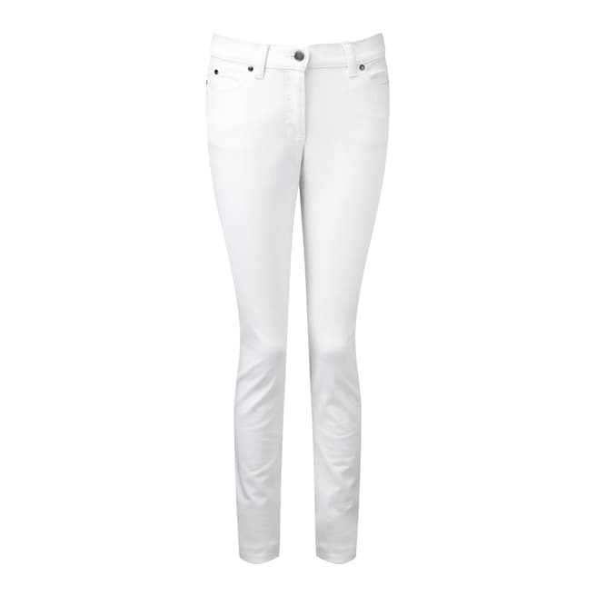 Pure Collection White Slim Stretch Jeans