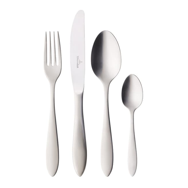 Villeroy & Boch 24 Piece Arthur Silver Stainless Steel Cutlery Set