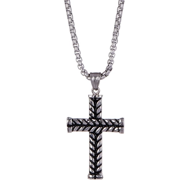 Stephen Oliver Silver Cross Pendant Necklace
